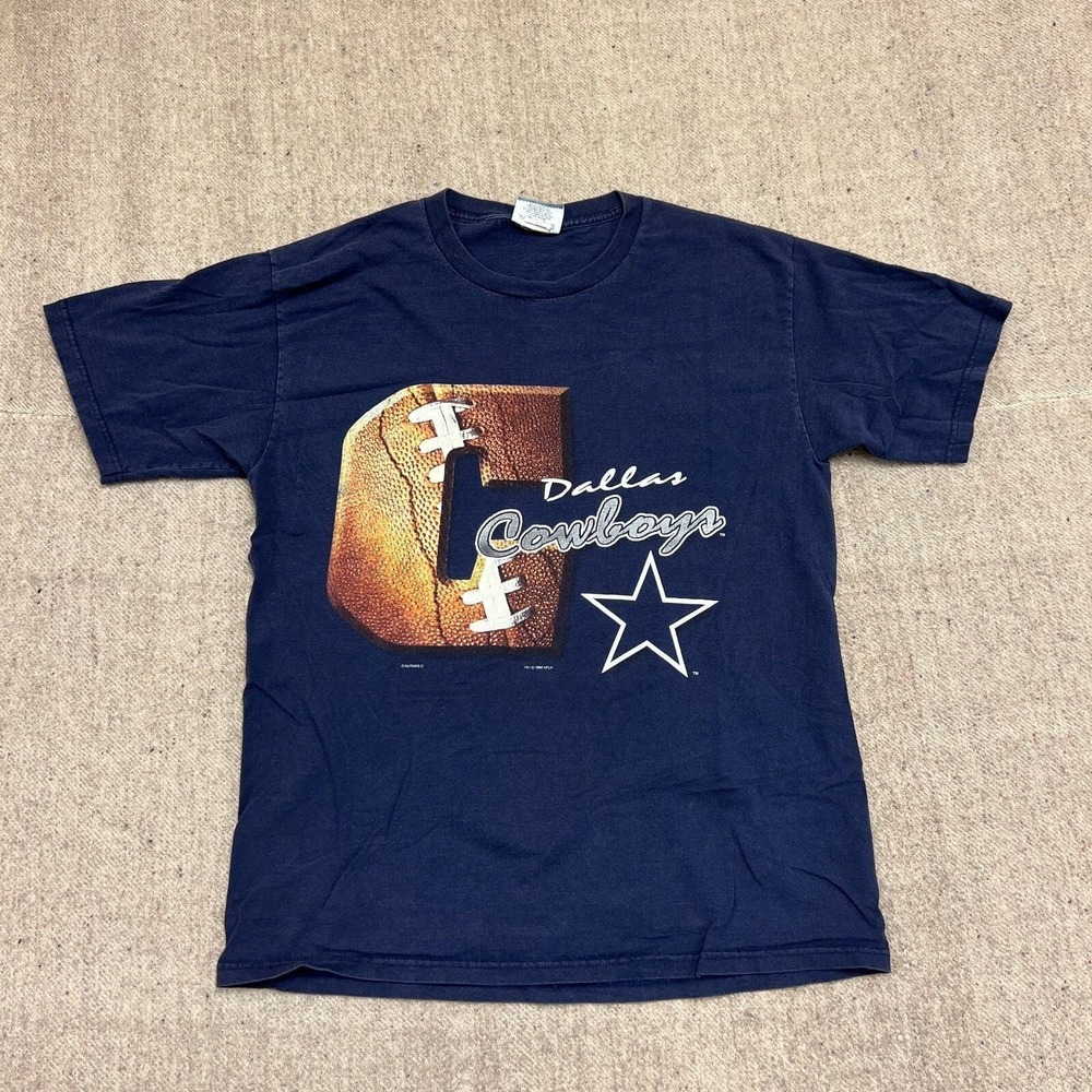 Vintage Dallas‎ Cowboys Shirt Mens Large Blue 1990s NFL